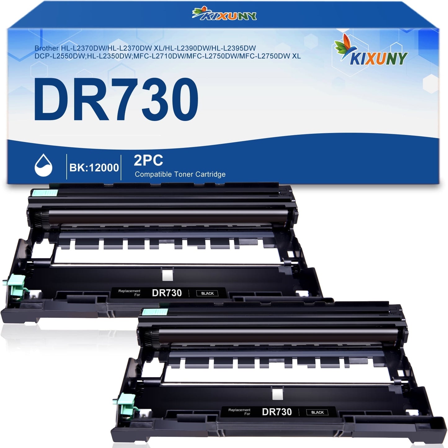 DR730 Drum Unit (Not Toner Cartridge) Replacement for Brother Drum DR730  DR-730 (2 Pack)