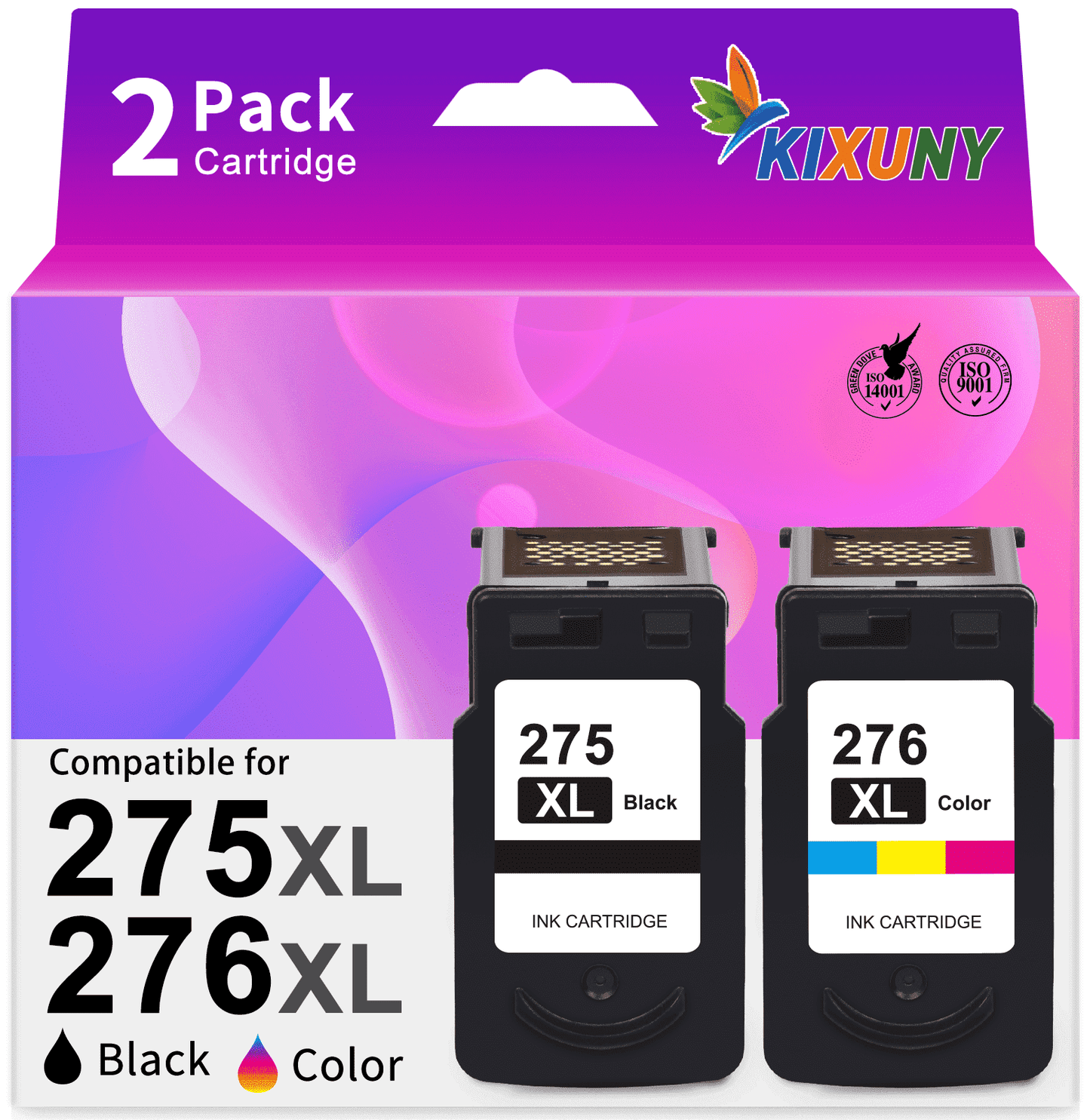 275 276 Ink Cartridges for Canon Ink 275 and 276 for Canon PIXMA TS3520 TS3522 TS3500 TR4720 TR4722 TR4700 Printer
