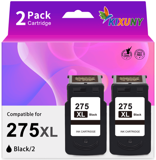 275XL Black Ink Cartridge for Canon 275 Ink for Canon Ink 275 (Black, 2 Pack)