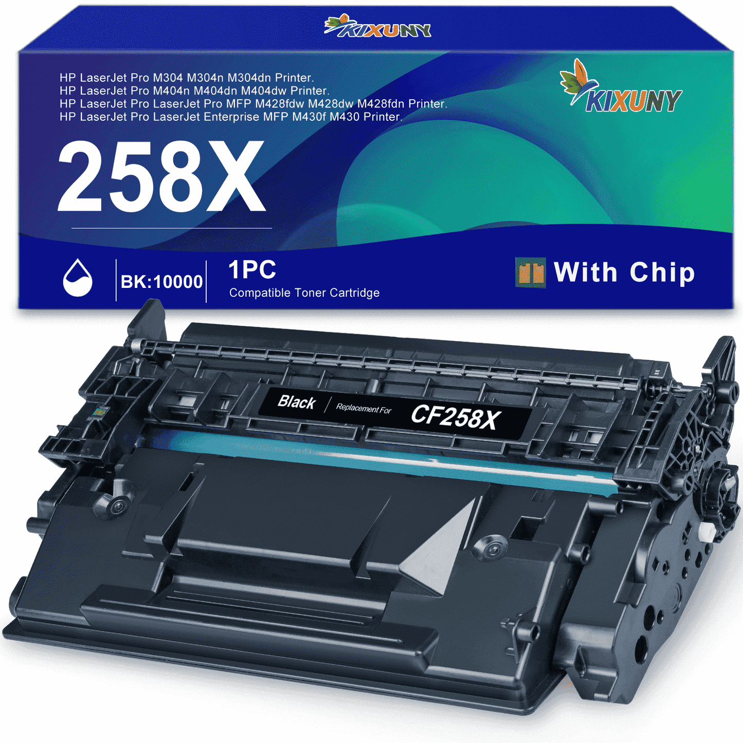 58X 58A Toner Cartridge Compatible for HP 58X CF258X 58A CF258A for HP Laserjet Pro MFP M428fdw M428fdn M428dw Pro M404n M404dn M404dwPrinter